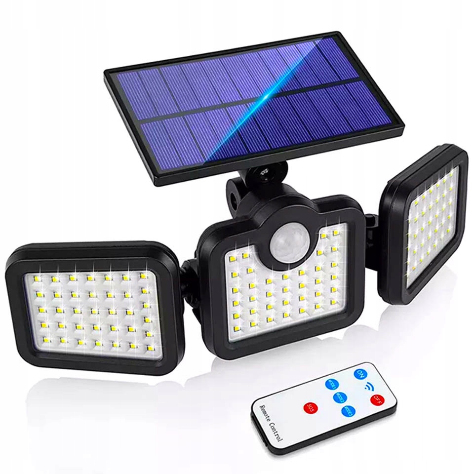 Pouličné svietidlo Sternhoff 120 W 6000 lm na solárne napájanie